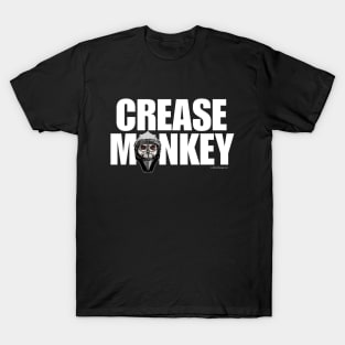 Crease Monkey - funny ice hockey goalie T-Shirt